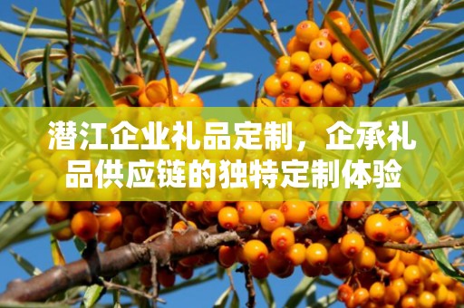 潜江企业礼品定制，企承礼品供应链的独特定制体验