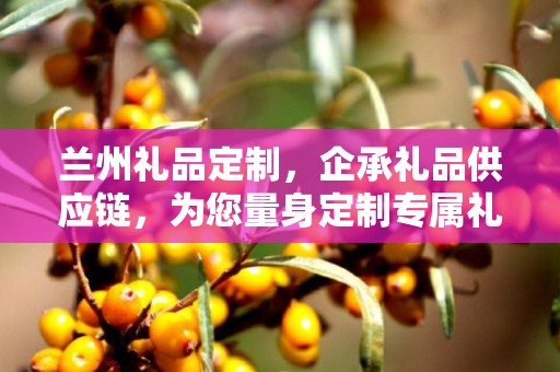 兰州礼品定制，企承礼品供应链，为您量身定制专属礼品