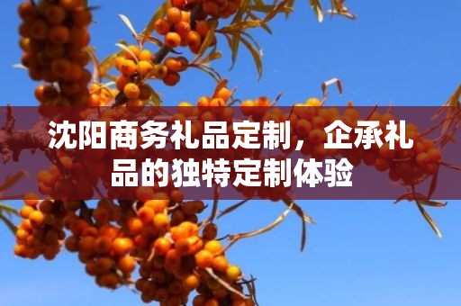 沈阳商务礼品定制，企承礼品的独特定制体验